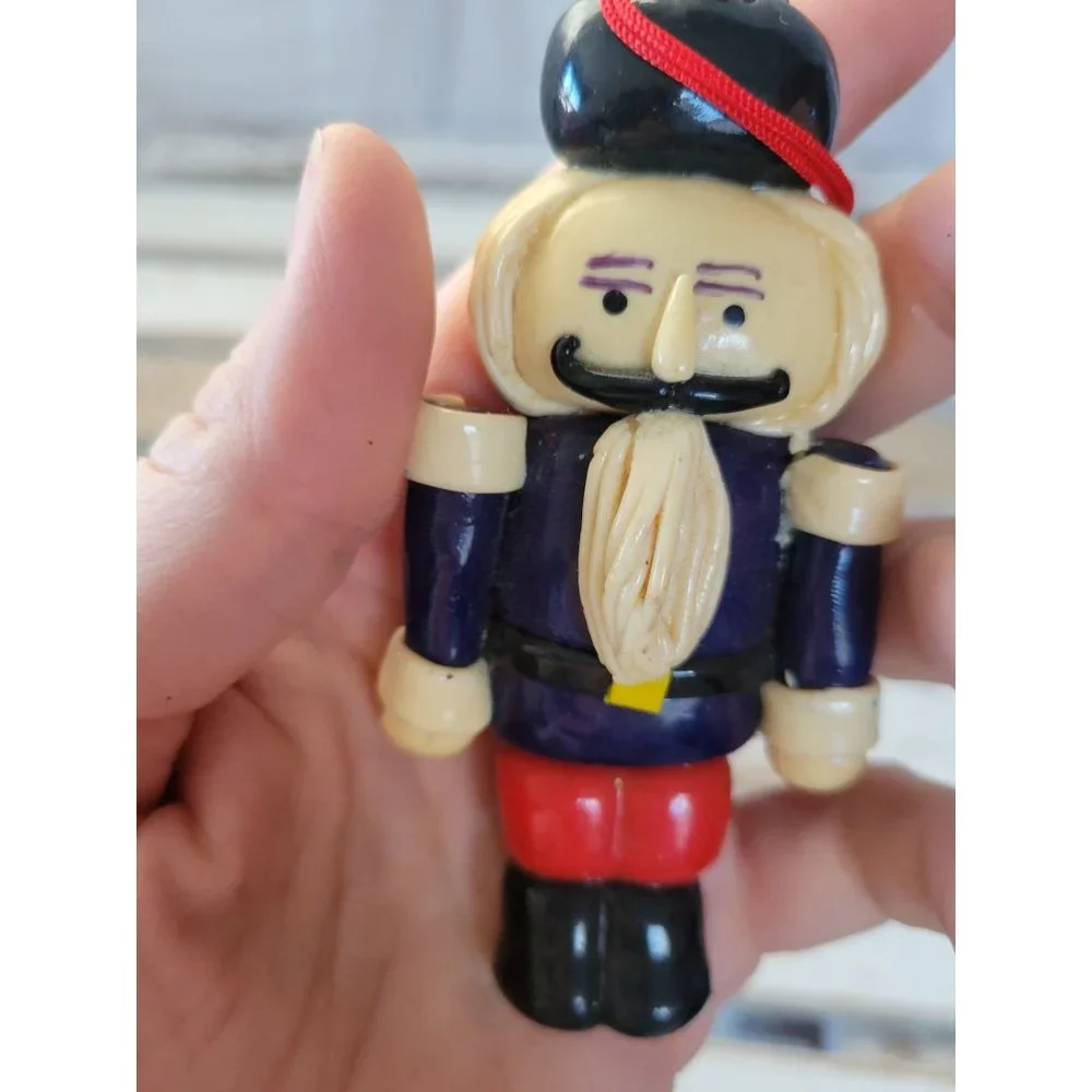 Nutcracker soldier dough guard ornament vintage Xmas holiday tree‎